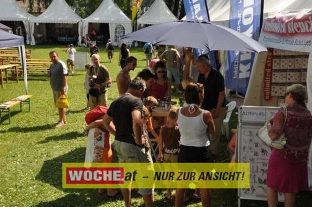 In Seeboden findet das Bodypainting-Festival statt.