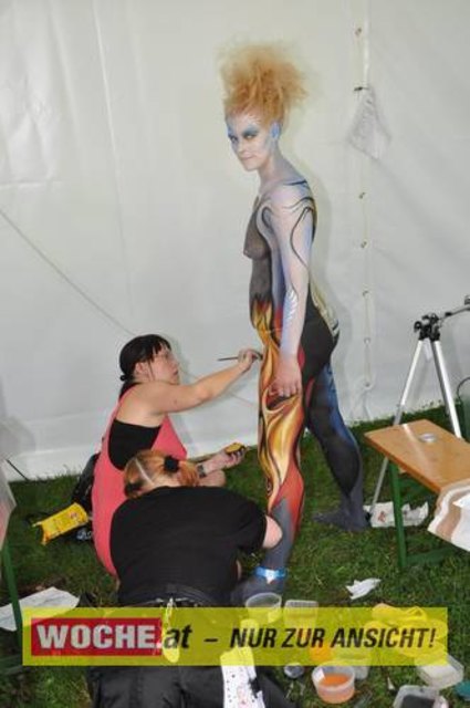 In Seeboden findet das Bodypainting-Festival statt.