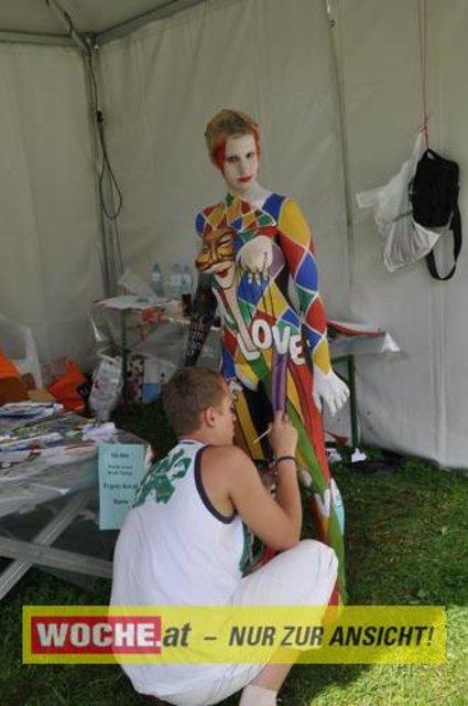 In Seeboden findet das Bodypainting-Festival statt.