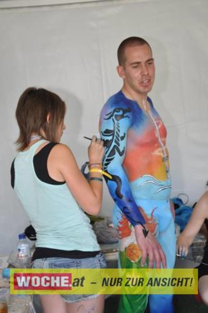 In Seeboden findet das Bodypainting-Festival statt.