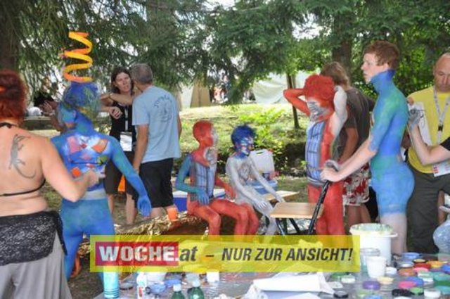 In Seeboden findet das Bodypainting-Festival statt.