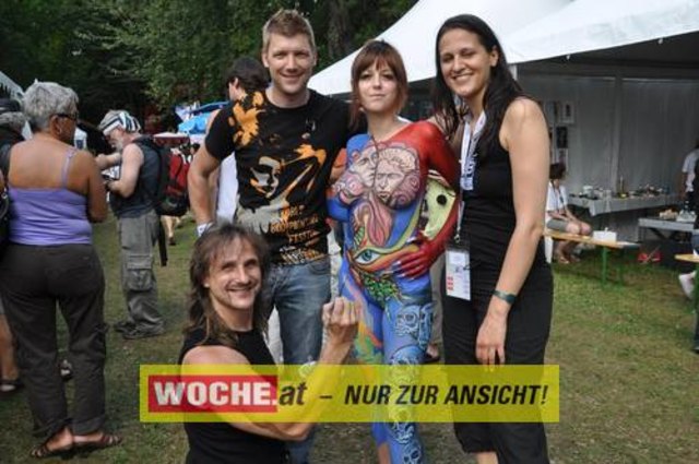 In Seeboden findet das Bodypainting-Festival statt.