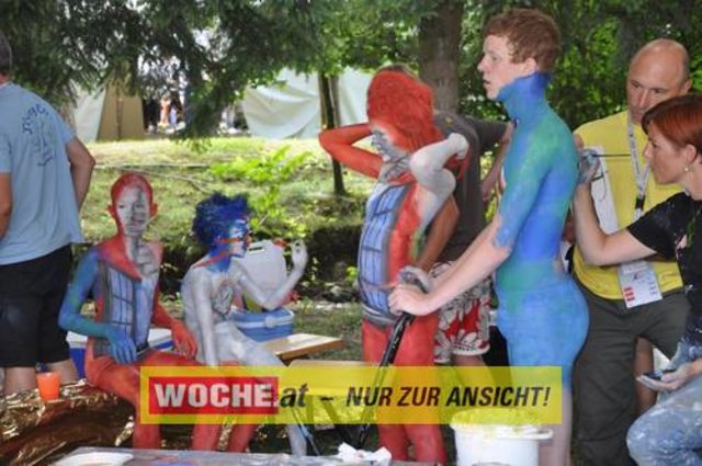 In Seeboden findet das Bodypainting-Festival statt.