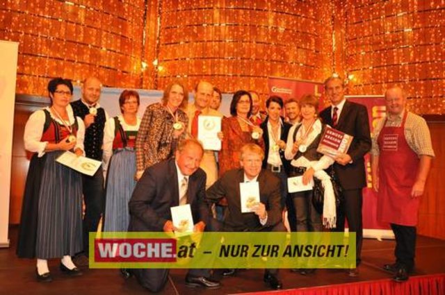 Im Casino Velden wurden die besten Kärntner Genuss Läden von den Genuss-Guide-Herausgebern Willy Lehmann und Fritz Stifsohn sowie Landesrat Josef Martinz ausgezeichnet.