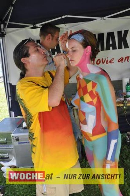 In Seeboden findet das Bodypainting-Festival statt.