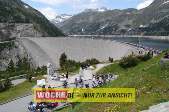 Auf der Kölnbreinsperre im Maltatal fand die bereits traditionelle Motorrad-Segnung statt