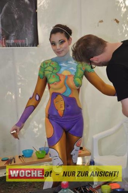 In Seeboden findet das Bodypainting-Festival statt.