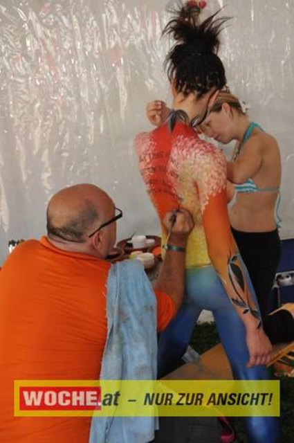 In Seeboden findet das Bodypainting-Festival statt.