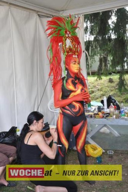 In Seeboden findet das Bodypainting-Festival statt.