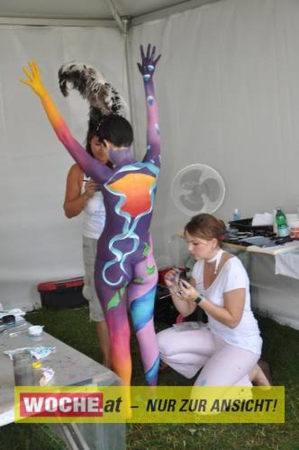 In Seeboden findet das Bodypainting-Festival statt.