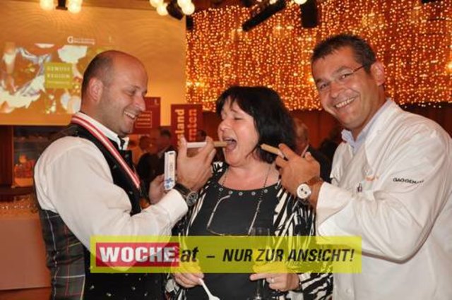 Im Casino Velden wurden die besten Kärntner Genuss Läden von den Genuss-Guide-Herausgebern Willy Lehmann und Fritz Stifsohn sowie Landesrat Josef Martinz ausgezeichnet.