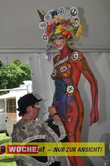 In Seeboden findet das Bodypainting-Festival statt.