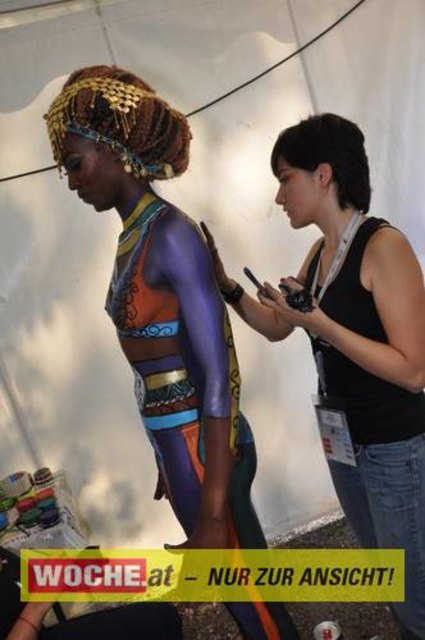 In Seeboden findet das Bodypainting-Festival statt.