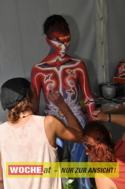 In Seeboden findet das Bodypainting-Festival statt.