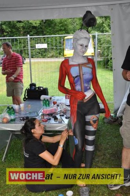 In Seeboden findet das Bodypainting-Festival statt.