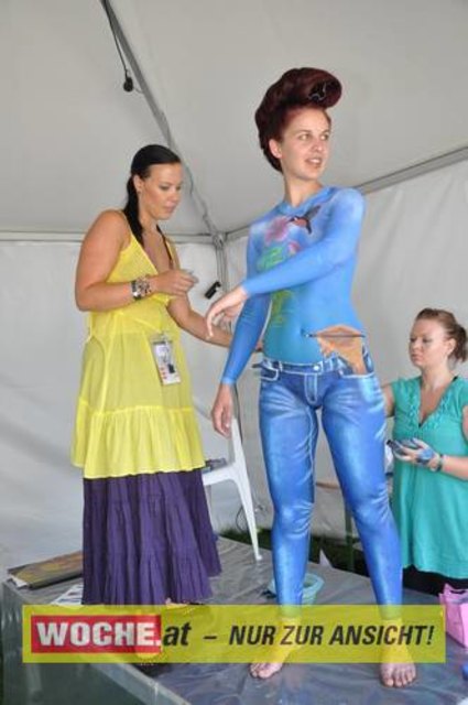 In Seeboden findet das Bodypainting-Festival statt.
