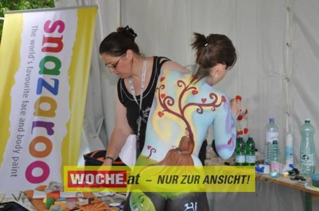 In Seeboden findet das Bodypainting-Festival statt.