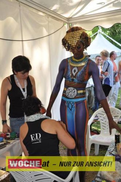 In Seeboden findet das Bodypainting-Festival statt.