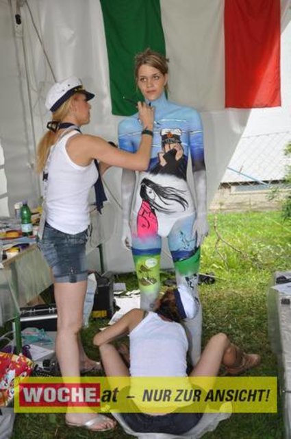 In Seeboden findet das Bodypainting-Festival statt.