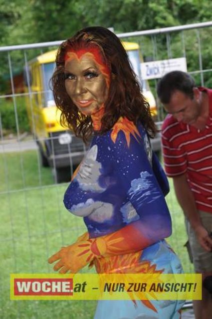 In Seeboden findet das Bodypainting-Festival statt.