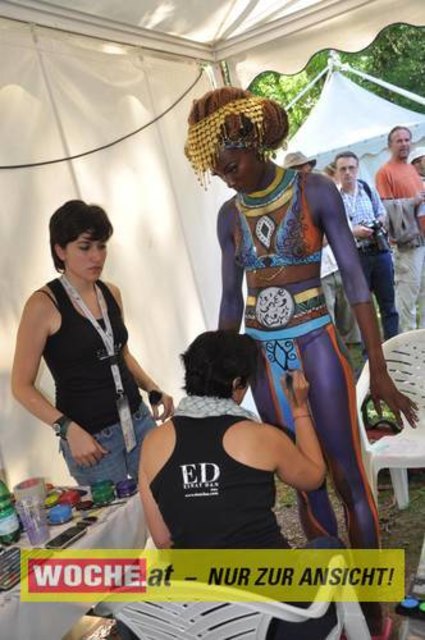 In Seeboden findet das Bodypainting-Festival statt.