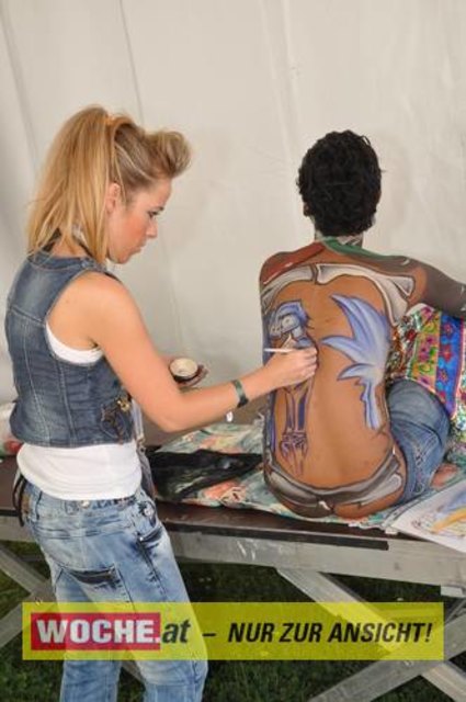 In Seeboden findet das Bodypainting-Festival statt.