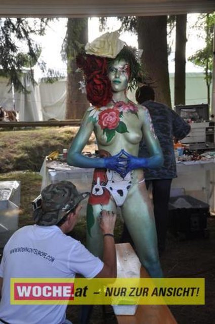 In Seeboden findet das Bodypainting-Festival statt.