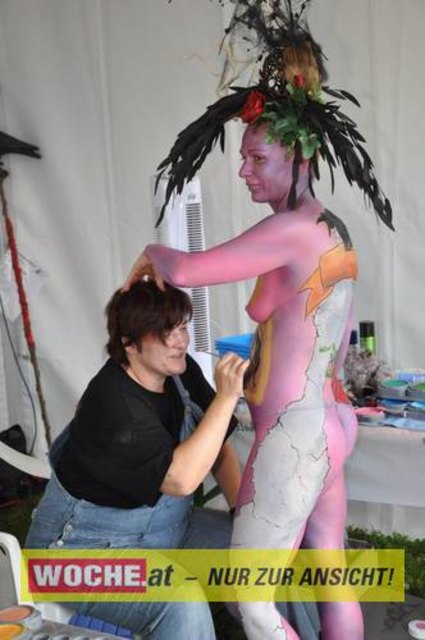In Seeboden findet das Bodypainting-Festival statt.