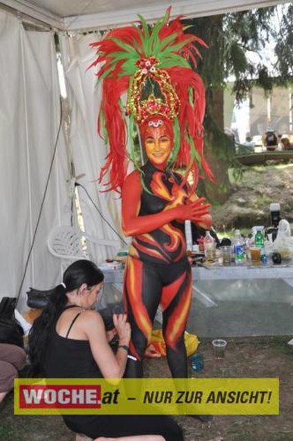 In Seeboden findet das Bodypainting-Festival statt.