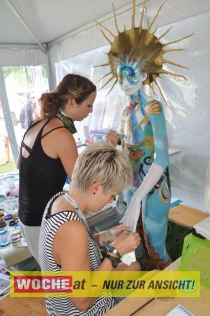 In Seeboden findet das Bodypainting-Festival statt.