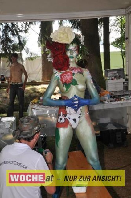 In Seeboden findet das Bodypainting-Festival statt.