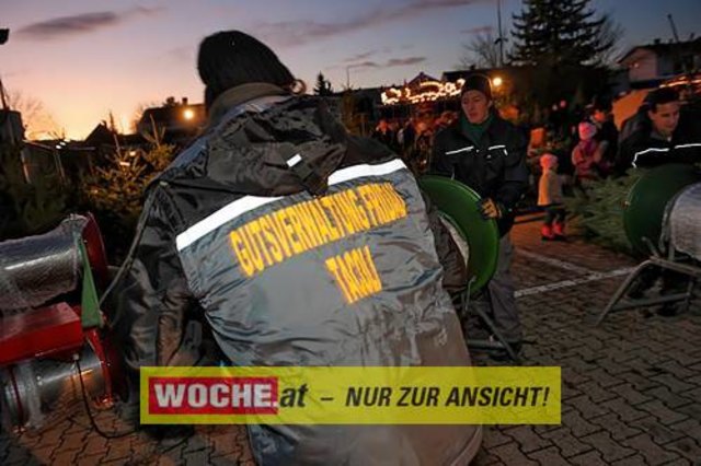 Die Telekom veranstaltete für ihre Business Kunden einen Weihnacht-Wunderwald in der Kärntner Zentrale der Telekom, wo diese bei Puntsch, Verhackertenbrote und Maroni einen Christbaum aussuchen durften.