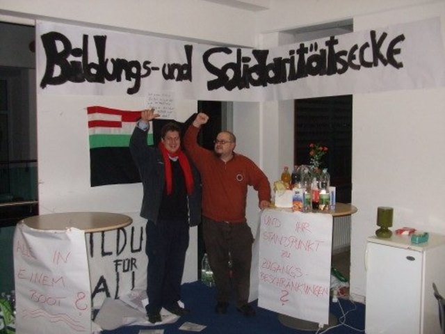 Wo sind die Besetzer? Niemand seitens der ÖH anwesend...