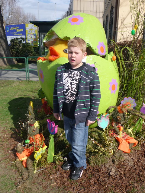 Julian hat den " Osterhasen " gesehen !!!