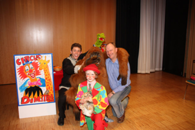Zirkusdirektor Dimitri, Clown Leon Alberto und Organisator Harald Komar