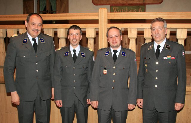 v.l.: Anton Mederle, Günter Kugler, Simon Klotz und Oswald Gritsch