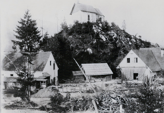 Hochwasser in Gailitz am 23. August 1891