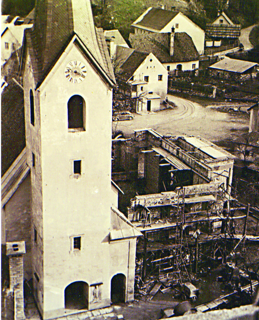Kirchenumbau in Arnoldstein 1959
