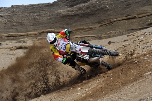 Werner Müller hat auf seiner neuen GasGas vom Team Helohaus auch in Schräglagen kein Problem. Er will sein Heimrennen gewinnen | Foto: Köstinger