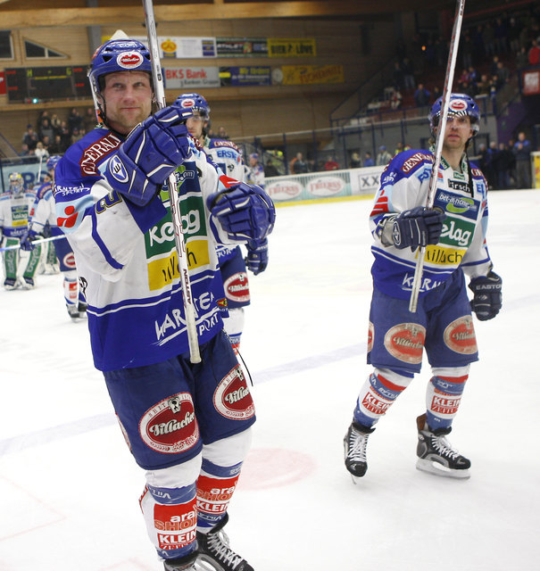 Günther Lanzinger (li.) und Wolfgang Kromp beenden ihre Eishockey-Karriere