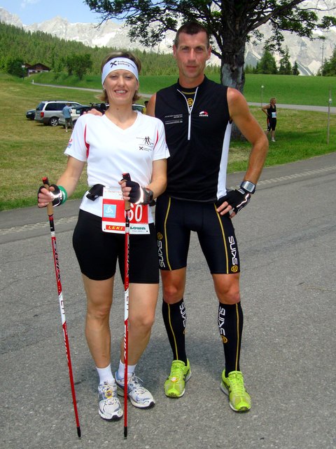 Vizestaatsmeisterin Claudia Trattnig und Weltmeister Michael Epp