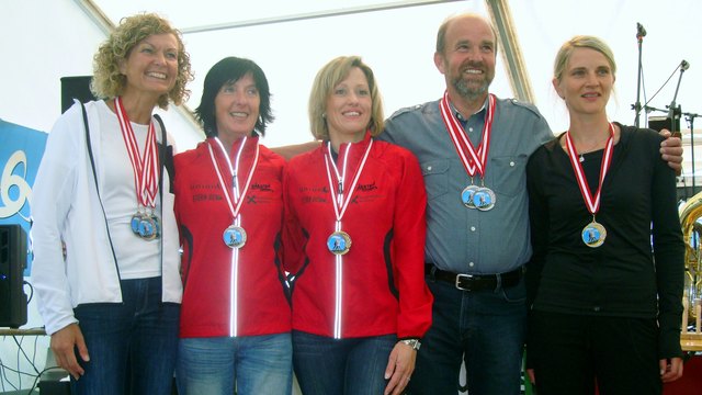 Kärntner Medaillengewinner: H. Pucher, I. Malinsky, C. Trattnig, J. Hilzhofer, S. Pussnig