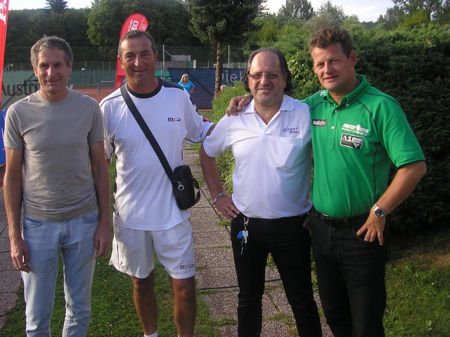 v.l.:Rudi Altersberger, Josko Skugor, Otto Gipfler und Christian Scheider