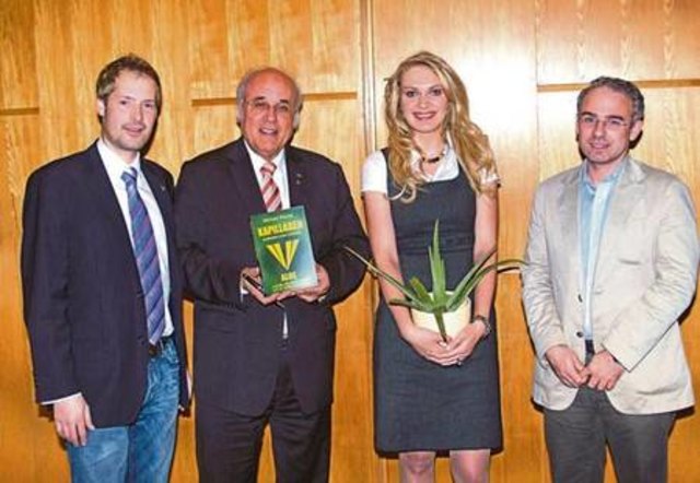David Kreiner, Michael Peuser, Silvia Konrath und der Primarius der Internen Abteilung des Landeskrankenhauses Fürstenfeld, Peter Krippl