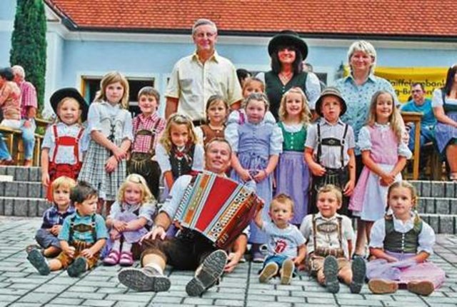 Auch die Jüngsten waren beim Dorffest in Breitenfeld dabei.