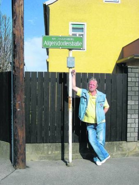 Gerhard Suppan in ?seiner? Straße