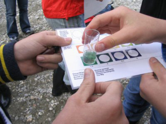 pH-Wert der Schwarzach | Foto: NPHT