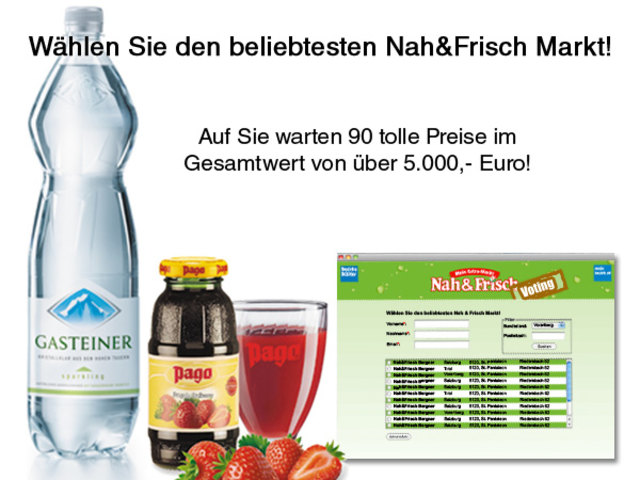 Tolle Preise beim Nah&Frisch Voting gewinnen