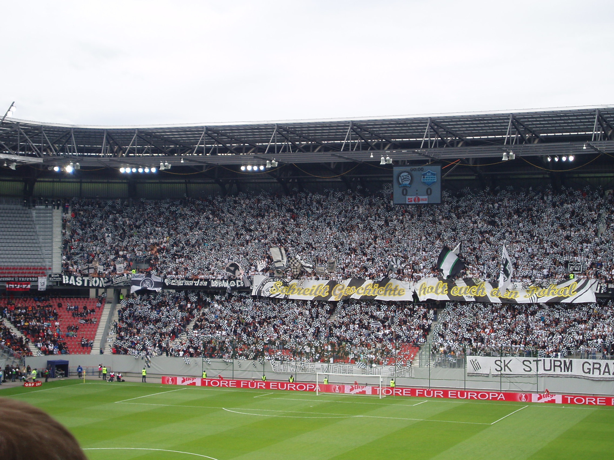 Cupfinale SturmWiener Neustadt in Klagenfurt Klagenfurt