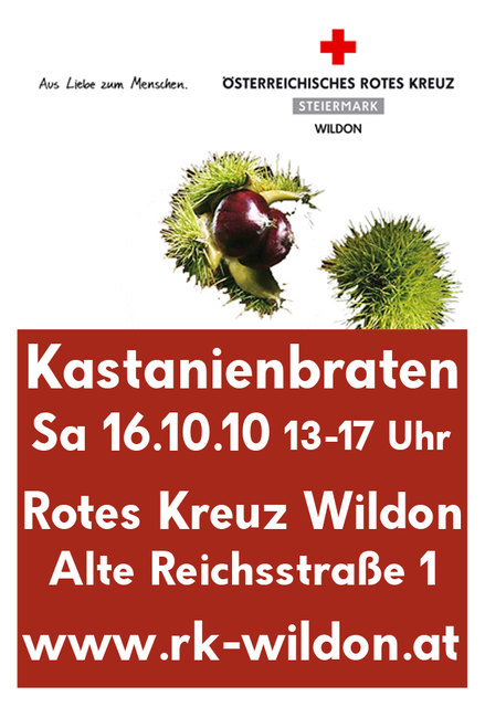 Wir laden Sie recht herzlich zum Kastanienbraten ein!
